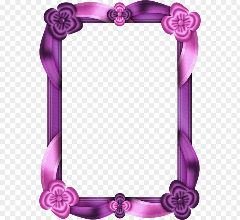 Pink Border Picture Frames Purple Clip Art PNG