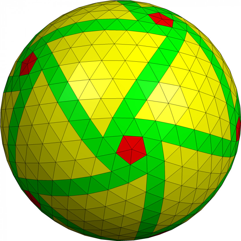 Polyhedron Geodesic Face Triangle Sphere PNG