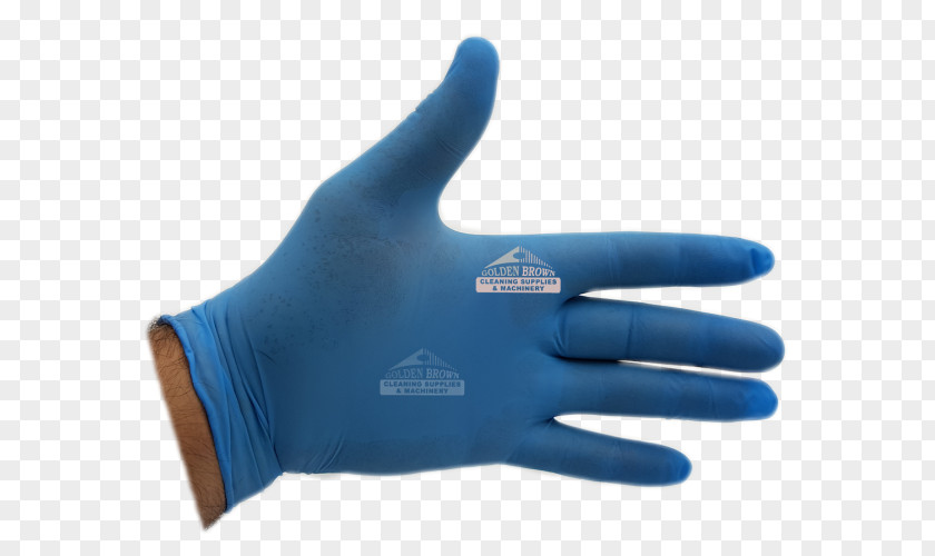 Design Thumb Hand Model Cobalt Blue Medical Glove PNG
