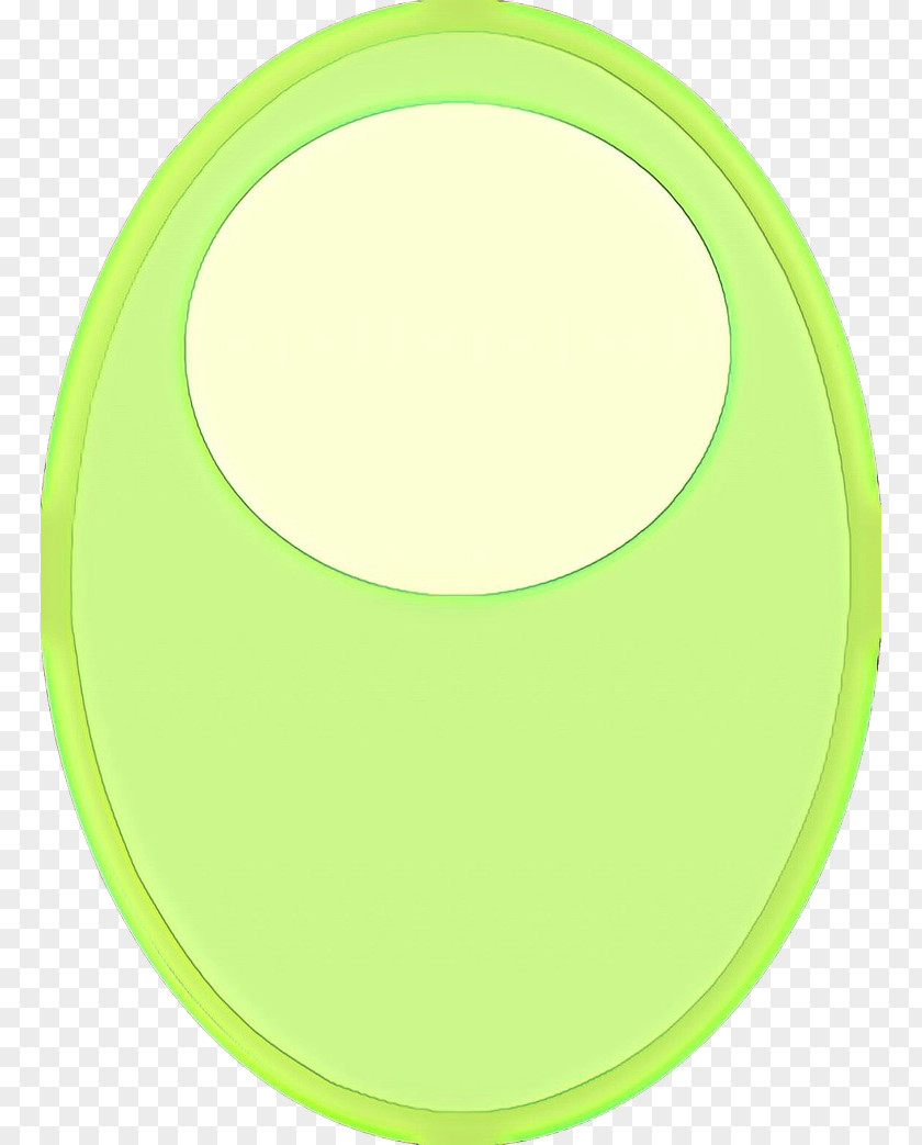 Green Yellow Circle Dishware Plate PNG