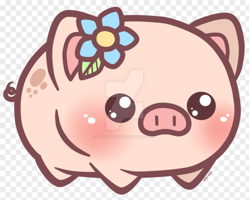 Pig Miniature Drawing Kavaii Clip Art PNG