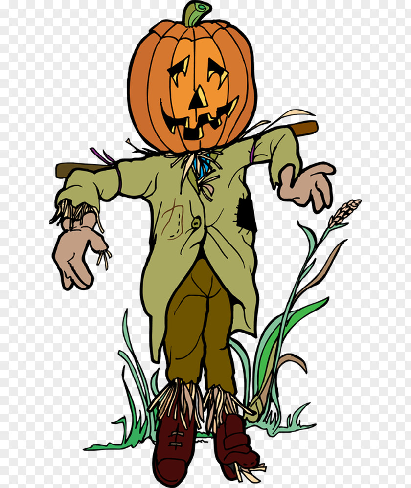 Pumpkin Scarecrow Clip Art PNG