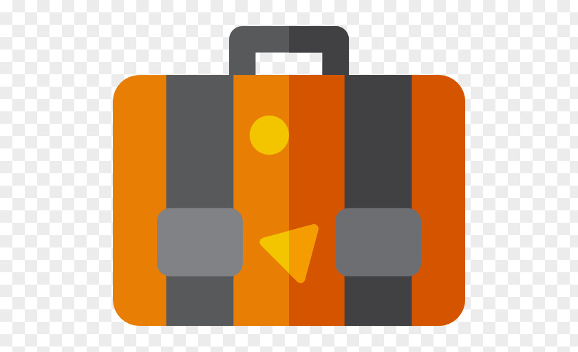 A Yellow Suitcase Travel Icon PNG