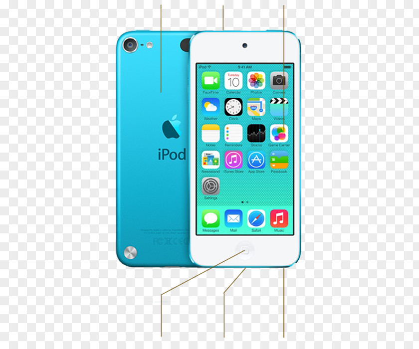 Apple IPod Touch (5th Generation) (6th Touchscreen PNG