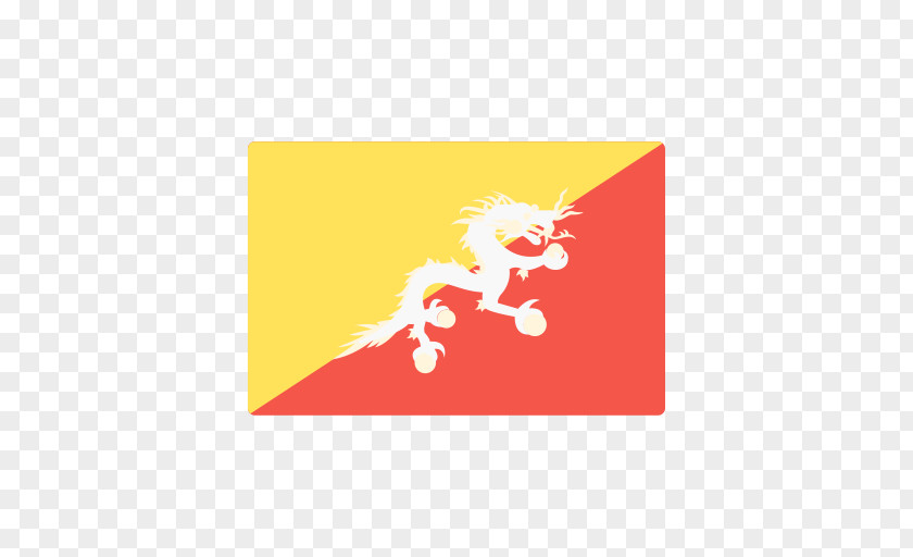 Flag Of Bhutan Druk National PNG