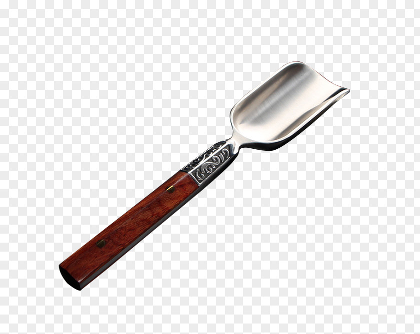 HighGrade Rosewood Tea Spoon Teaspoon Shovel Tool PNG