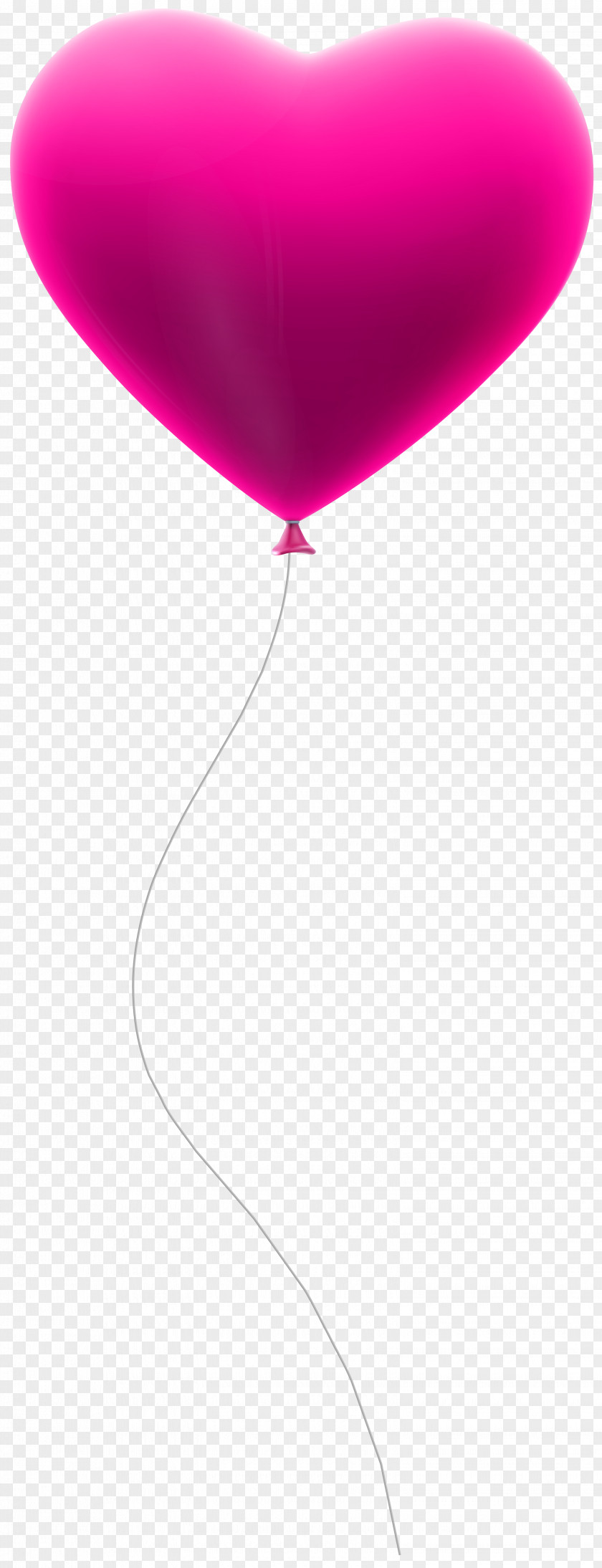 Pink Balloon Heart Clip Art PNG