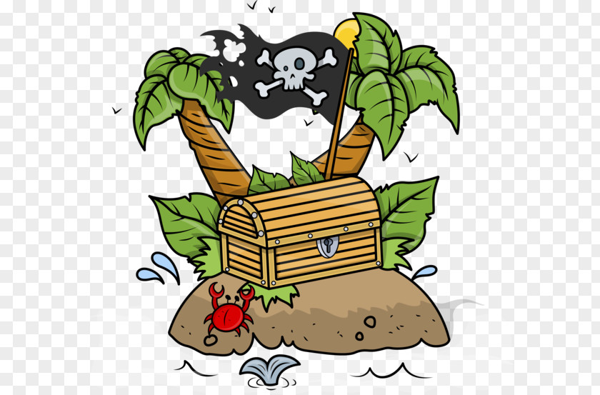 Pirate Treasure Island Vector Graphics Clip Art Drawing PNG