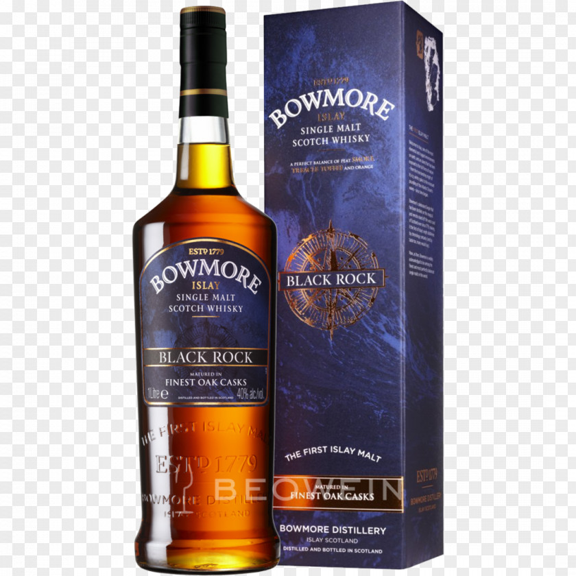 Bowmore Single Malt Whisky Scotch Islay Whiskey PNG