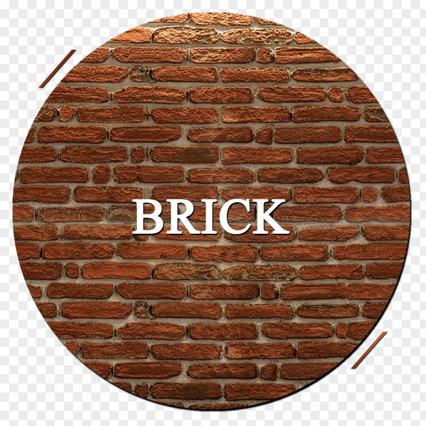 Decorative Brick Brickwork Brown Material PNG