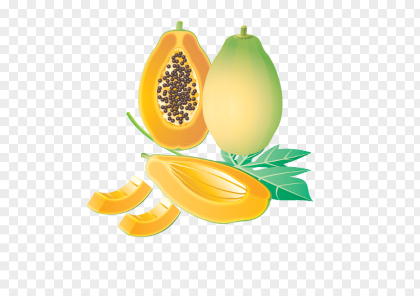 Papaya Tropical Fruit Clip Art PNG