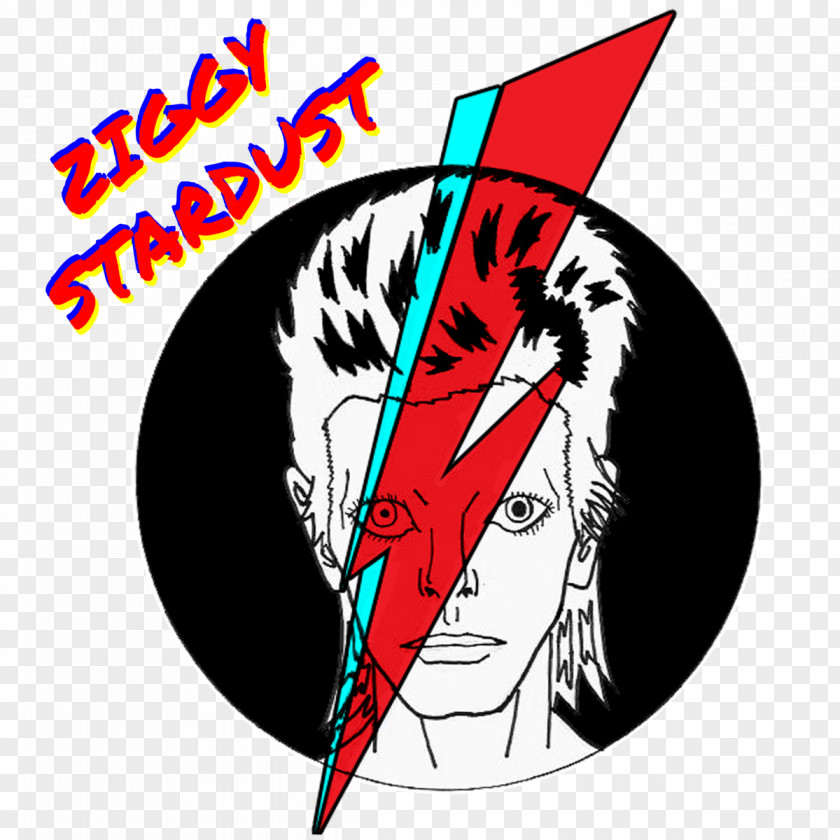 STARDUST The Rise And Fall Of Ziggy Stardust Spiders From Mars Graphic Design Art PNG