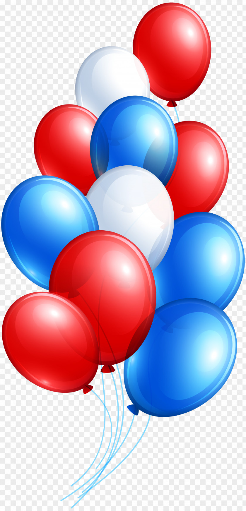 4th July Balloon Bunch Clip Art Image Independence Day Symbol PNG