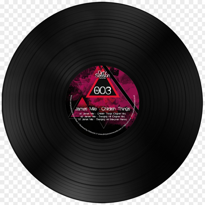 Childish Phonograph Record LP PNG