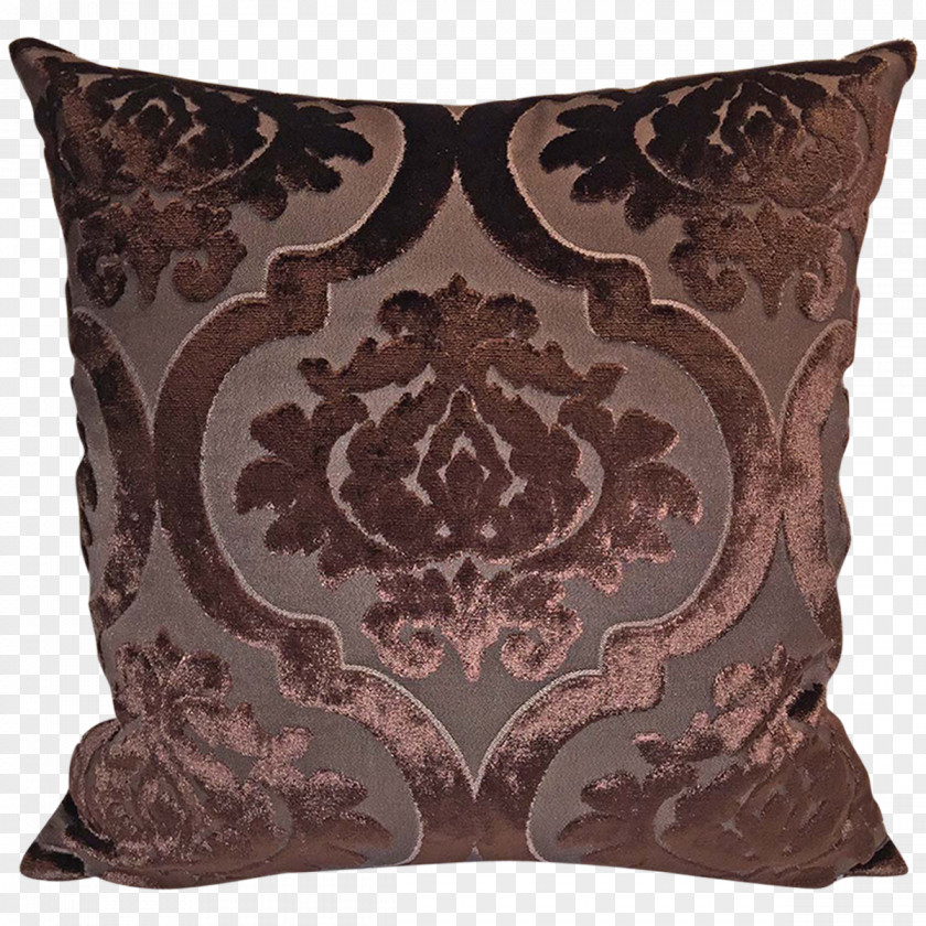 Silk Damask Cushion Throw Pillows PNG