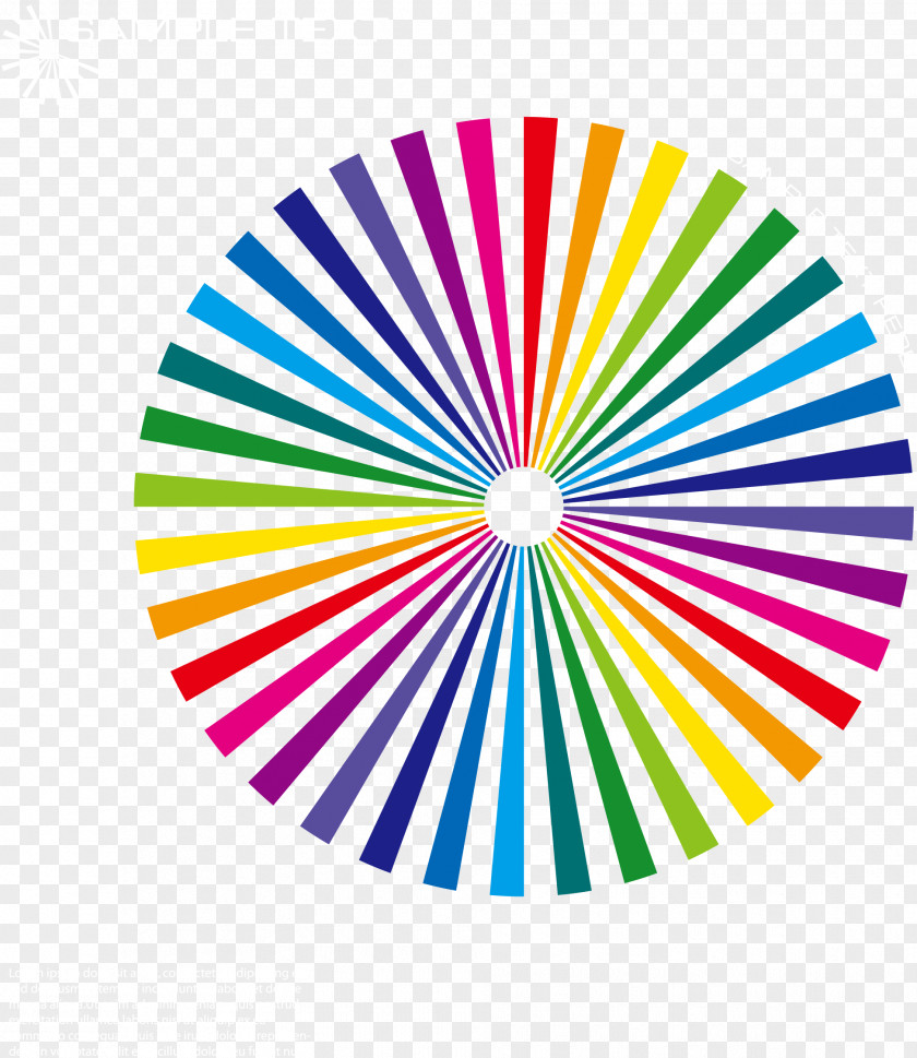 Vector Rainbow Optical Illusion Drawing Op Art PNG