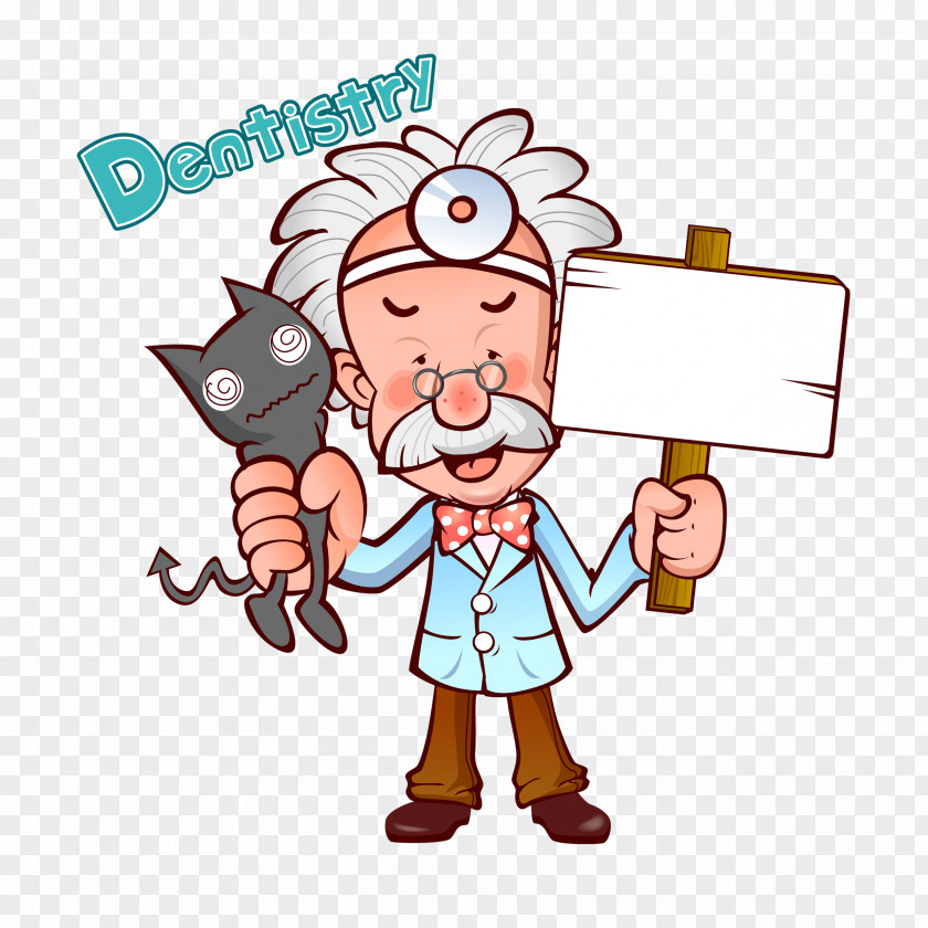 Cartoon Illustration Old Doctor Physician PNG