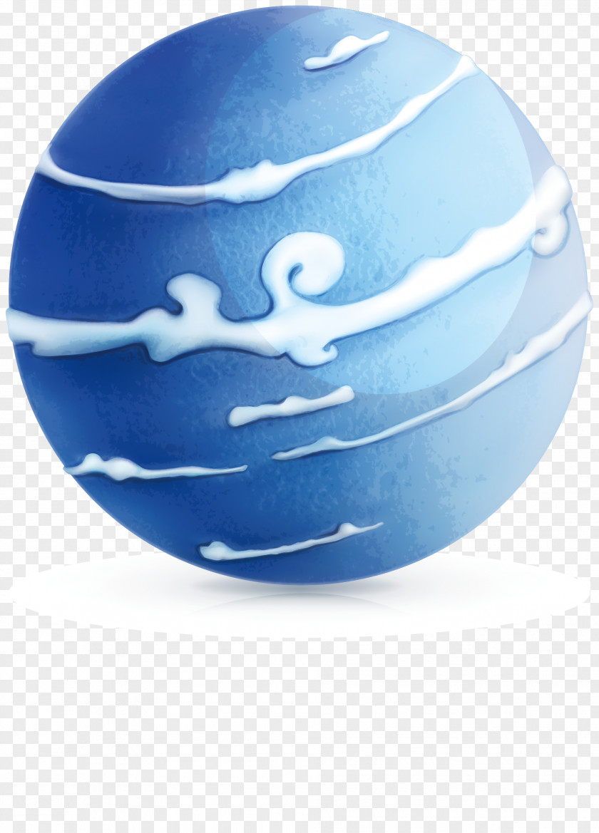 Planet Hand Painting (Blue Star) Clip Art PNG