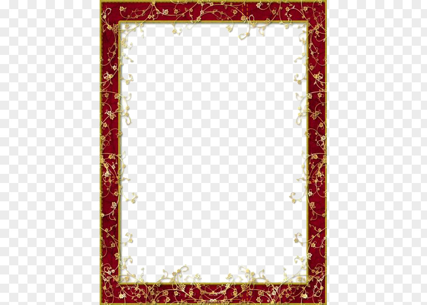 Red Flower Frame Image Picture Display Resolution PNG