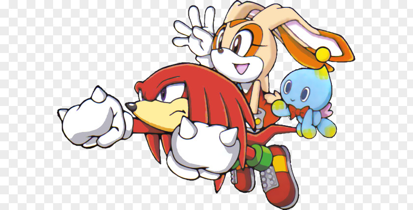 Sonic The Hedgehog Advance 3 & Knuckles Echidna Cream Rabbit Knuckles' Chaotix PNG