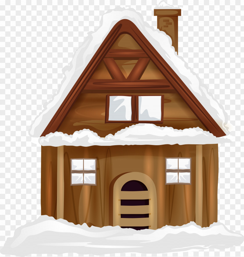 Winter House Transparent Image Clip Art PNG