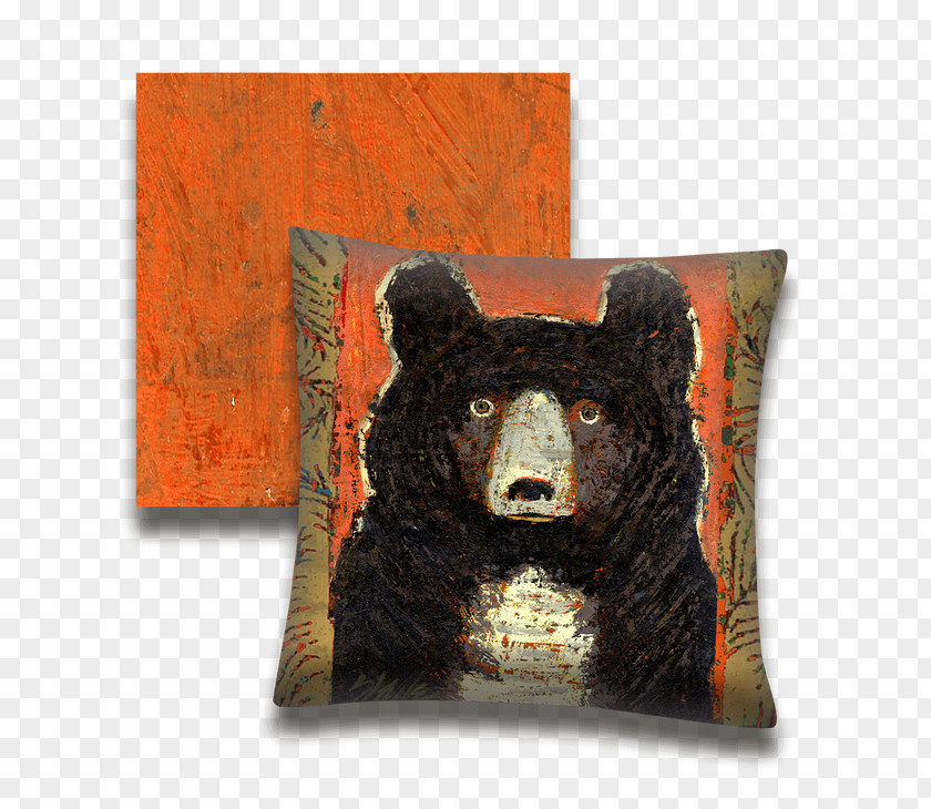 National Day Decoration Design Exquisite Grizzly Bear Brown Pillow American Black PNG