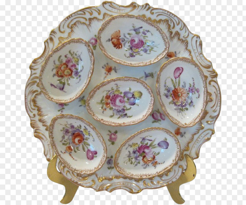 Oyster Plate Porcelain Saucer Platter Tableware PNG