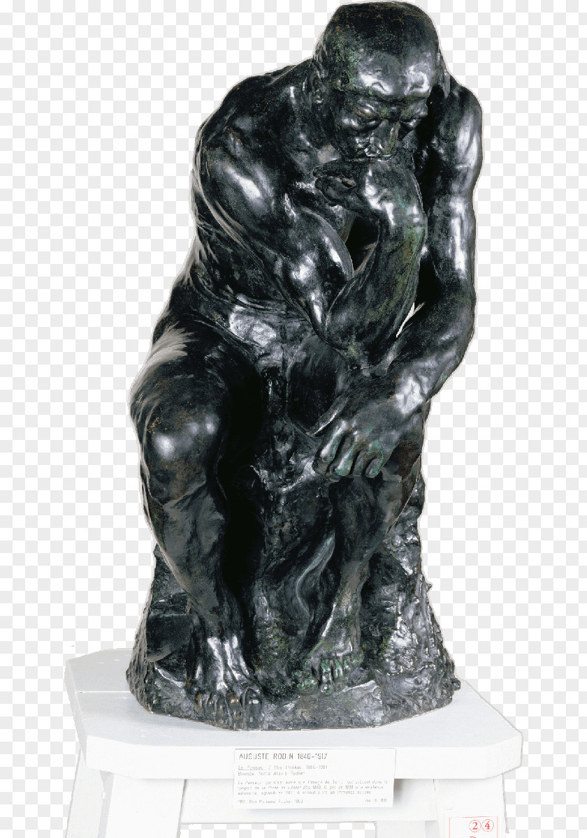 Rodin The Thinker Musée Three Shades Eve Art PNG