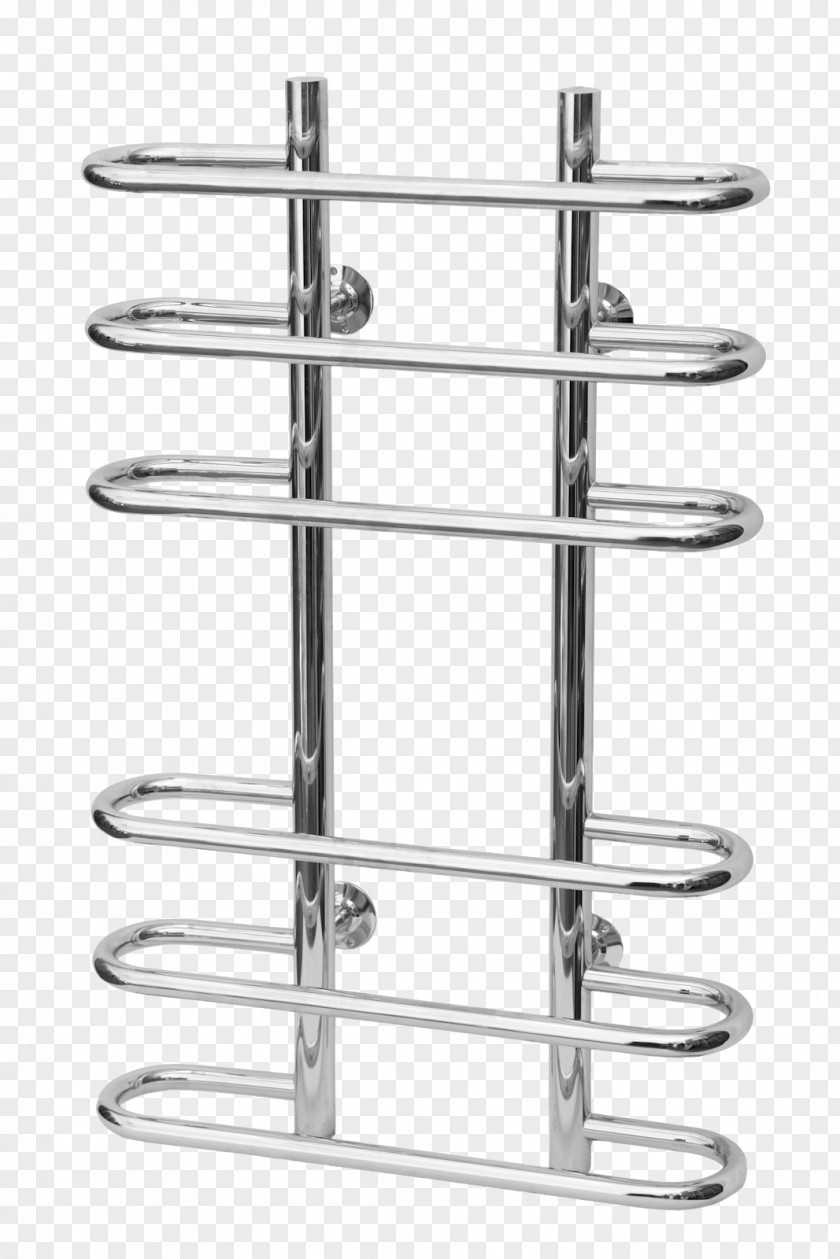 4/4 Heated Towel Rail Terminus Stainless Steel Artikel PNG