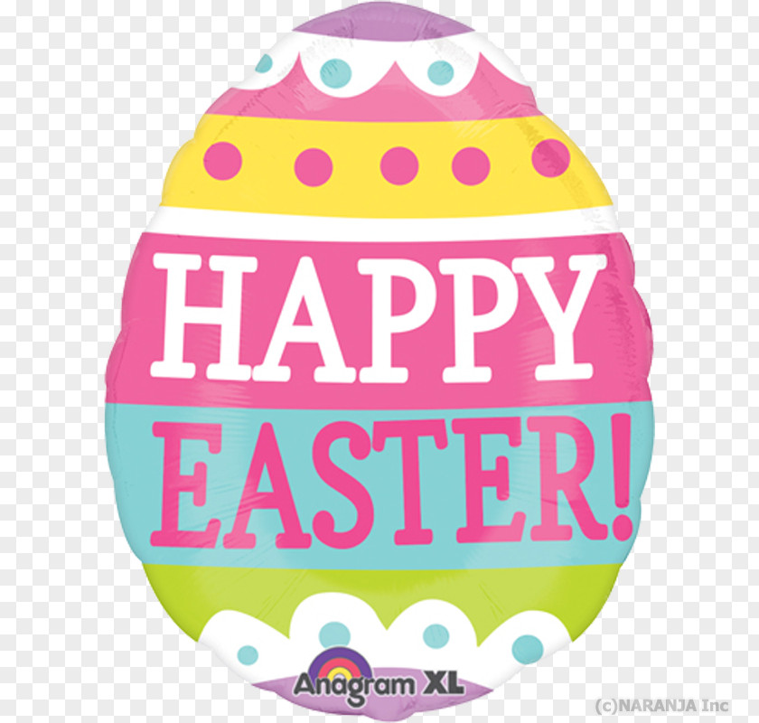 Colorful，happy Easter Bunny Balloon Egg Gift PNG