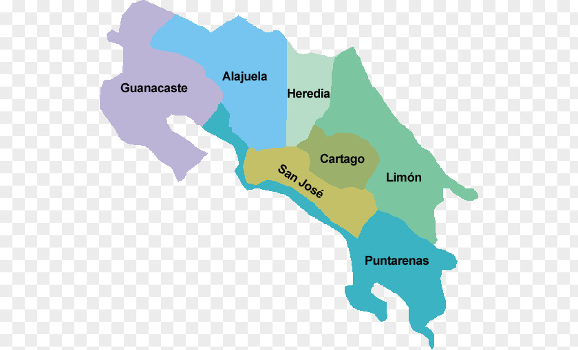 Costa Rica Vector Graphics Map Image Illustration PNG