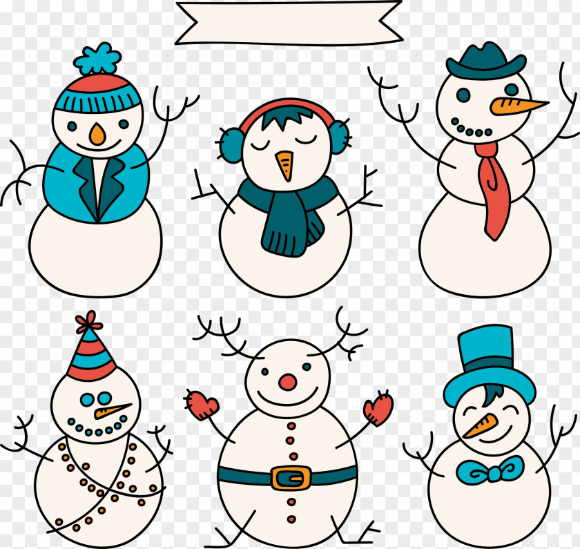 Creative Christmas Snowman Download Clip Art PNG