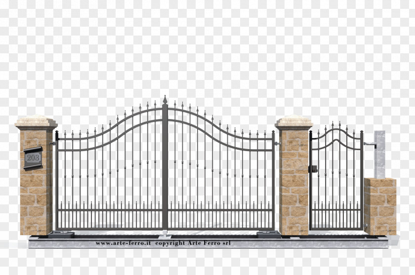 Fence Gate Sheet Metal Wrought Iron PNG