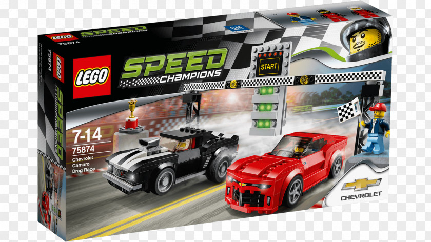 LEGO 75874 Speed Champions Chevrolet Camaro Drag Race Yenko Lego PNG