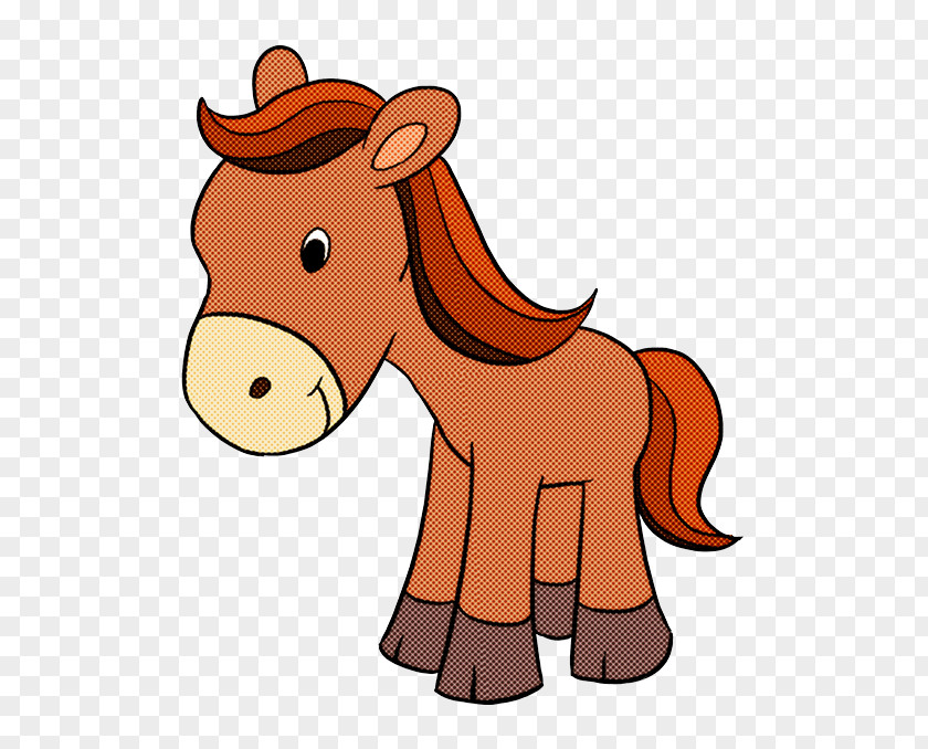 Cartoon Horse Animal Figure Pony Sorrel PNG