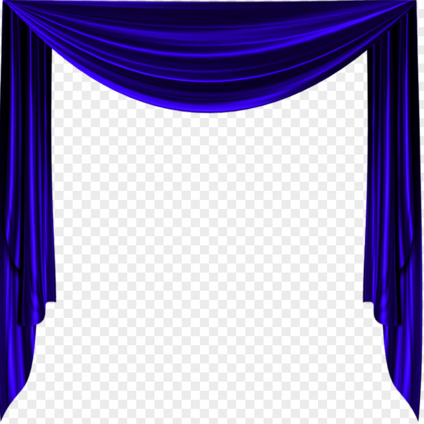 Curtains Theater Drapes And Stage Cobalt Blue Purple PNG