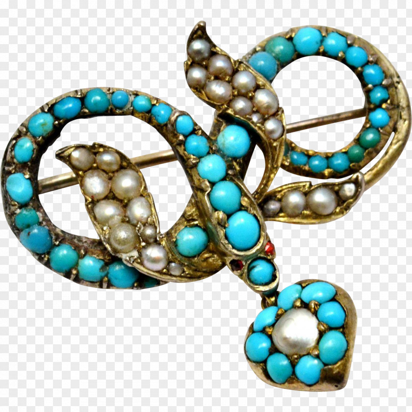 Golden Snake Turquoise Earring Body Jewellery Brooch PNG