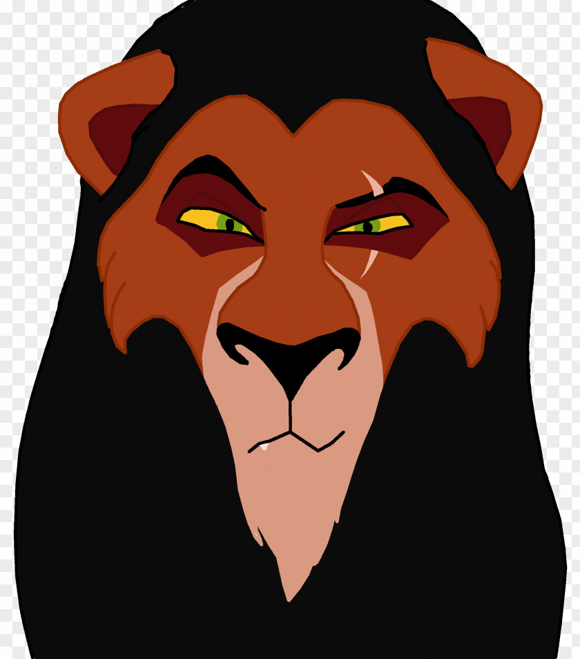 Lion Tiger Whiskers Mouth Snout PNG