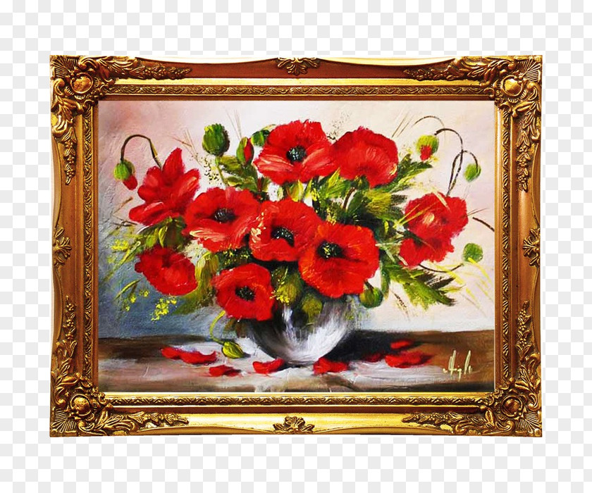 Painting Floral Design Oil Still Life PNG