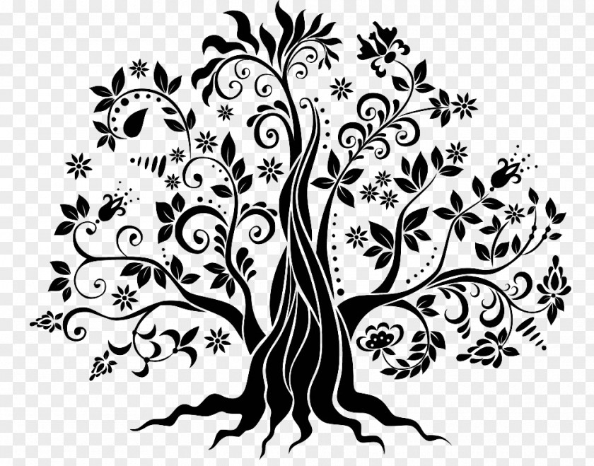 Tree Wall Decal Decorative Arts Vector Graphics Sticker PNG