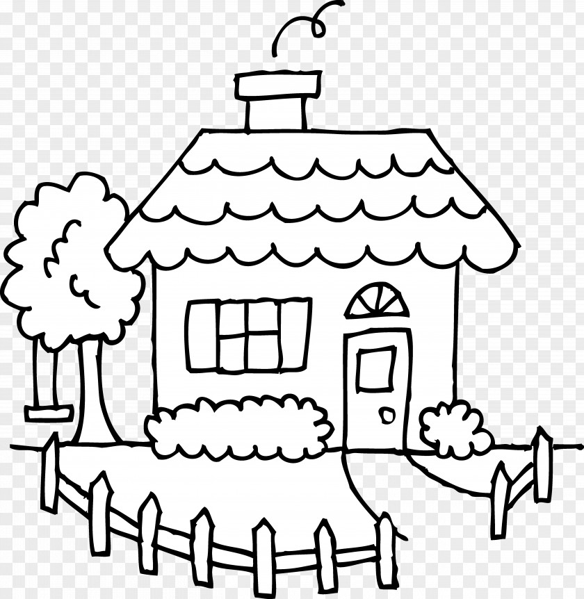 White House Drawing Black And Clip Art PNG