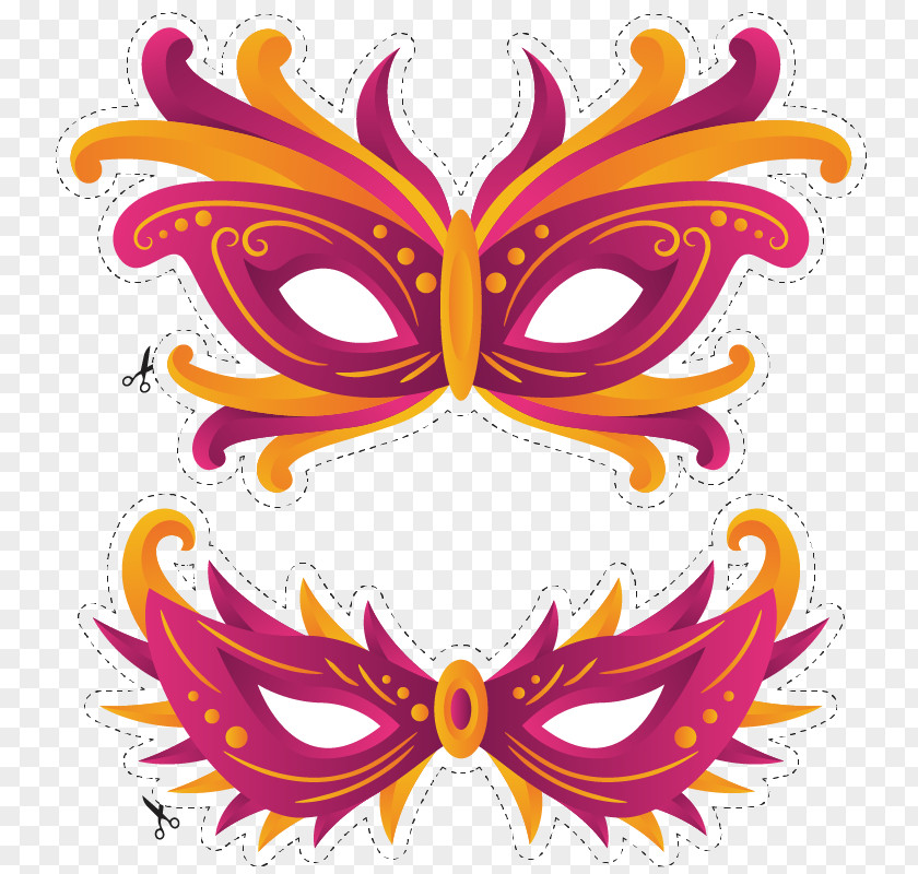 Dance Mask Feather Vector Carnival Masquerade Ball Euclidean Party PNG