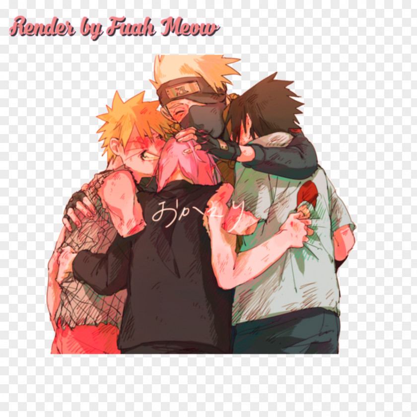 Naruto Team 7 Kakashi Hatake Sakura Haruno Sasuke Uchiha Fan Art PNG