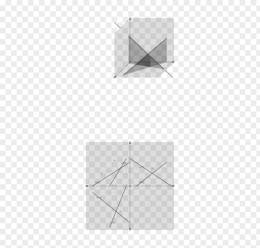 Straight Lines Triangle Origami Pattern PNG