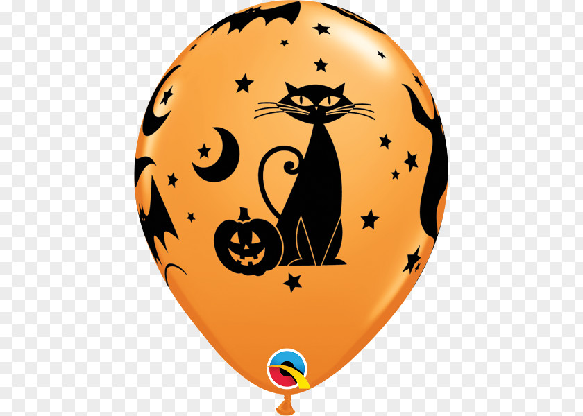 Halloween Party Calligraphy Ink Balloon Costume Clip Art PNG