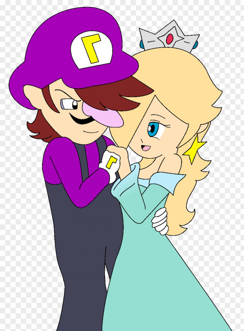 Romantic Wedding Art Photo Rosalina Waluigi Mario PNG