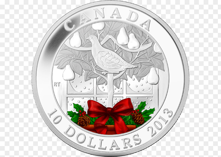 Silver Coin Royal Canadian Mint Dollar PNG