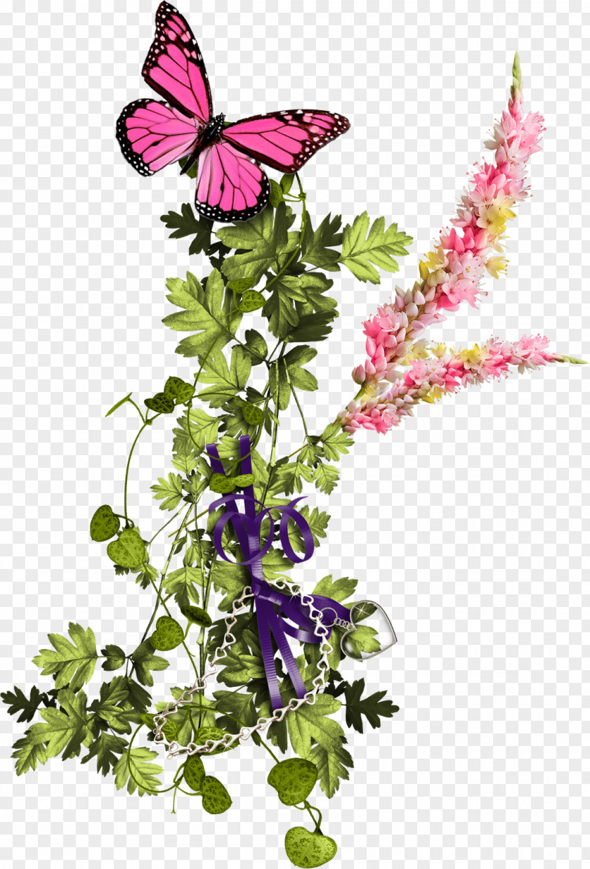 30 Butterfly Birthday Cake Floral Design Cut Flowers Purple PNG