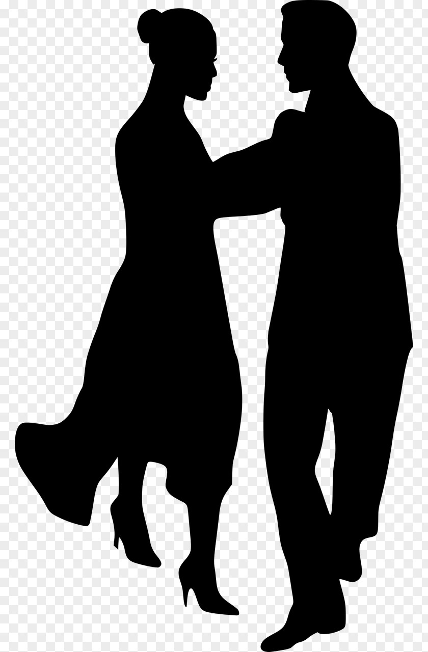 Couple Partner Dance Silhouette Clip Art PNG