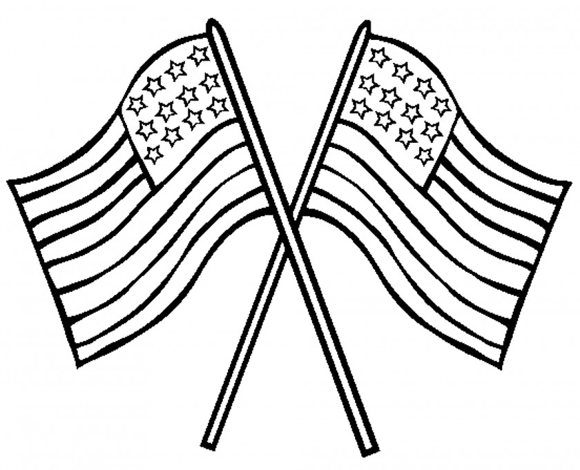 Flag Drawing Cliparts Of The United States Coloring Book Memorial Day PNG